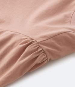 Blusa em Algodão com Manga Bufante Curve & Plus Size