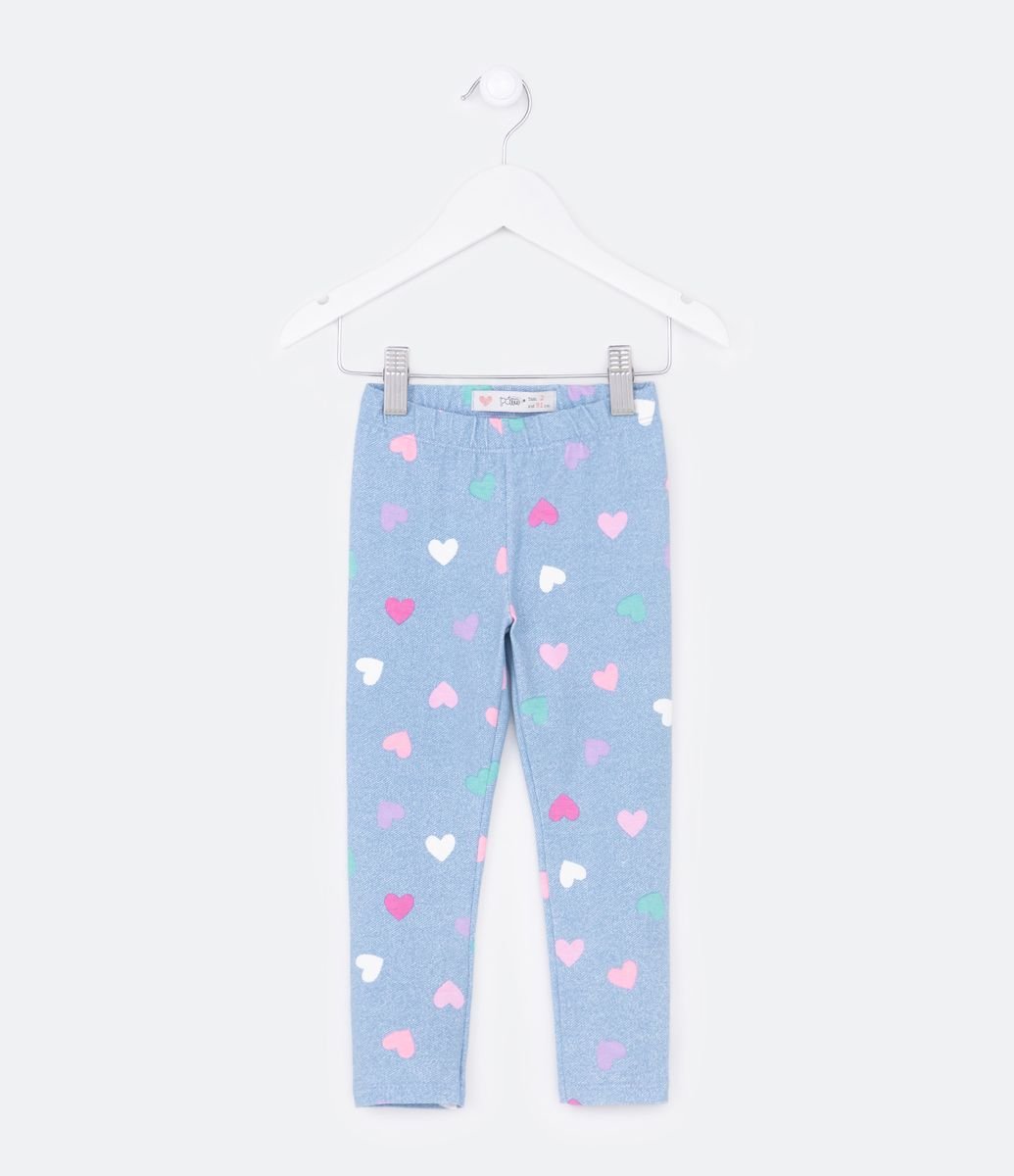 Legging Infantil Feminina em Cotton 2 e 3 Anos