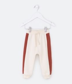 Calça Infantil com Recortes Laterais - Tam 0 a 18 meses