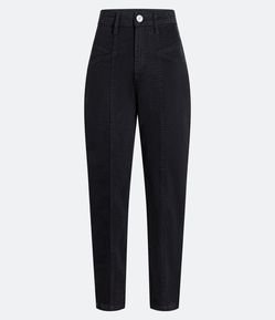 Calça Slouchy em Sarja com Recortes