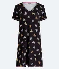 Camisola em Viscolycra com Estampa de Bananas