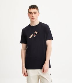 Camiseta Regular em Meia Malha com Estampa Renascimento Esportivo