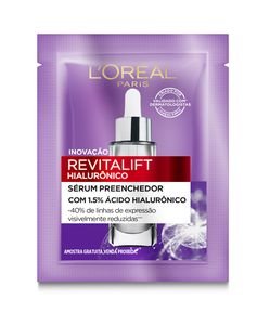 Brinde Sachê Serum Facial Preenchedor Anti Idade Revitalift Hialuronico Sachê Loreal Paris 3,7g