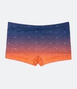 Sunga Boxer Infantil Degradê com Mini Tubarões - Tam 5 a 14 anos