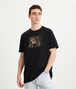 Camiseta Comfort em Meia Malha com Estampa Mestre Cervejeiro