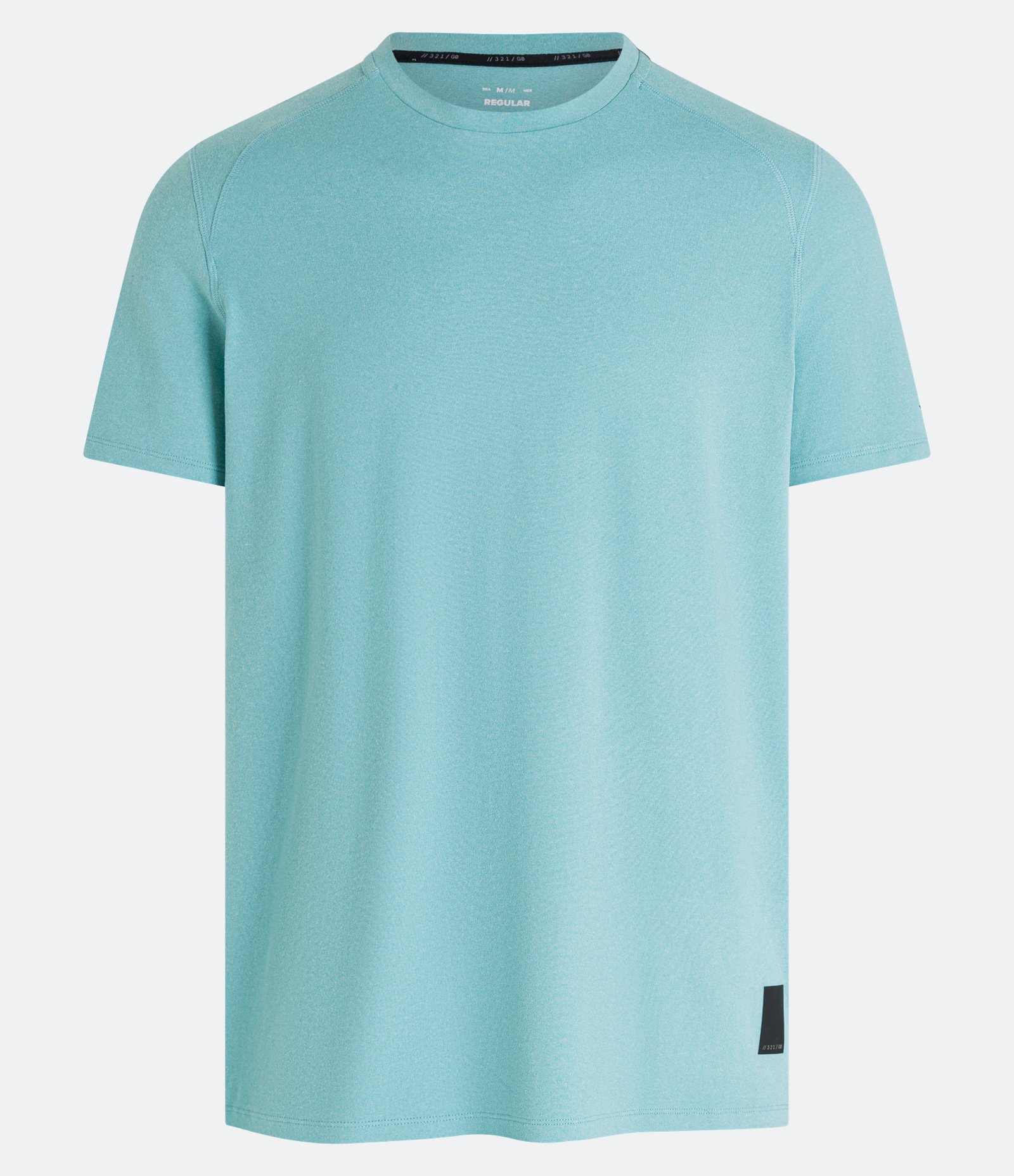 Camiseta Regular Esportiva em Tecnologia Dry com Etiqueta na Barra 7