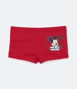Sunga Boxer Infantil com Estampa Mickey - Tam 1 a 4 Anos