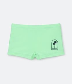 Sunga Boxer Infantil com Silk de Coqueiro Paradise - Tam 5 a 14 Anos