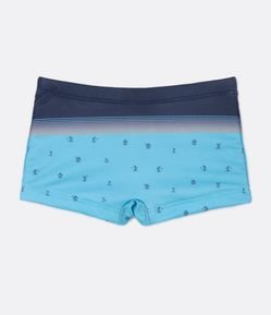 Sunga Boxer Infantil com Estampa de Mini Ilhas - Tam 5 a 14 Anos