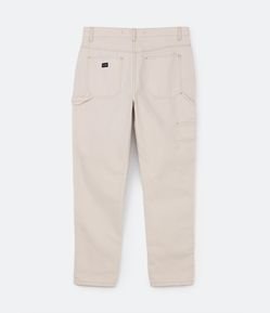 Calça Carpenter Jeans com Bolso e Alça Lateral