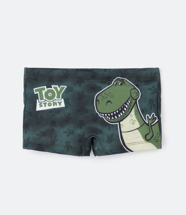 Sunga Boxer Infantil com Estampa Dino Toy Story - Tam 2 a 8 Anos
