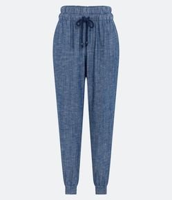 Calça Jogger Jeans com Amarração