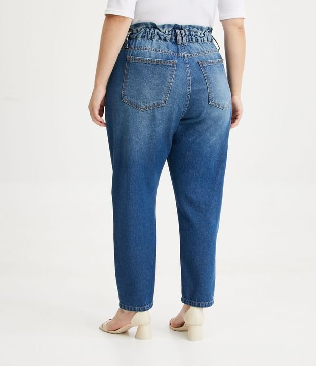 Calça Clochard Jeans Curve & Plus Size Azul 3