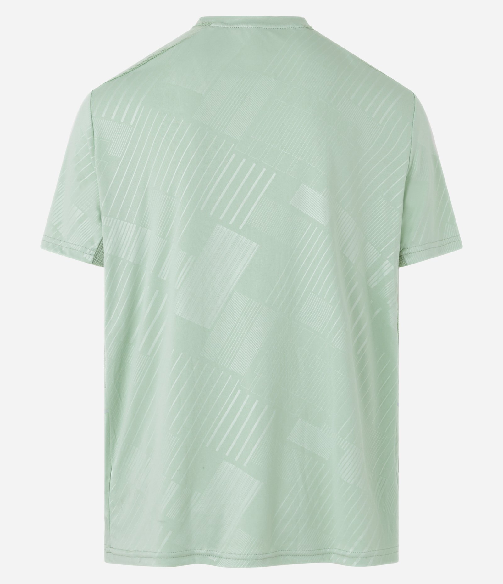 Camiseta Esportiva com Estampa de Listras e Detalhes Refletivos Verde Claro 6