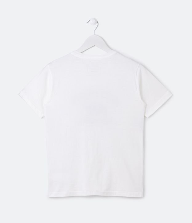Camiseta Infantil com Estampa Urso Califórnia - Tam 5 a 14 Anos Branco 2