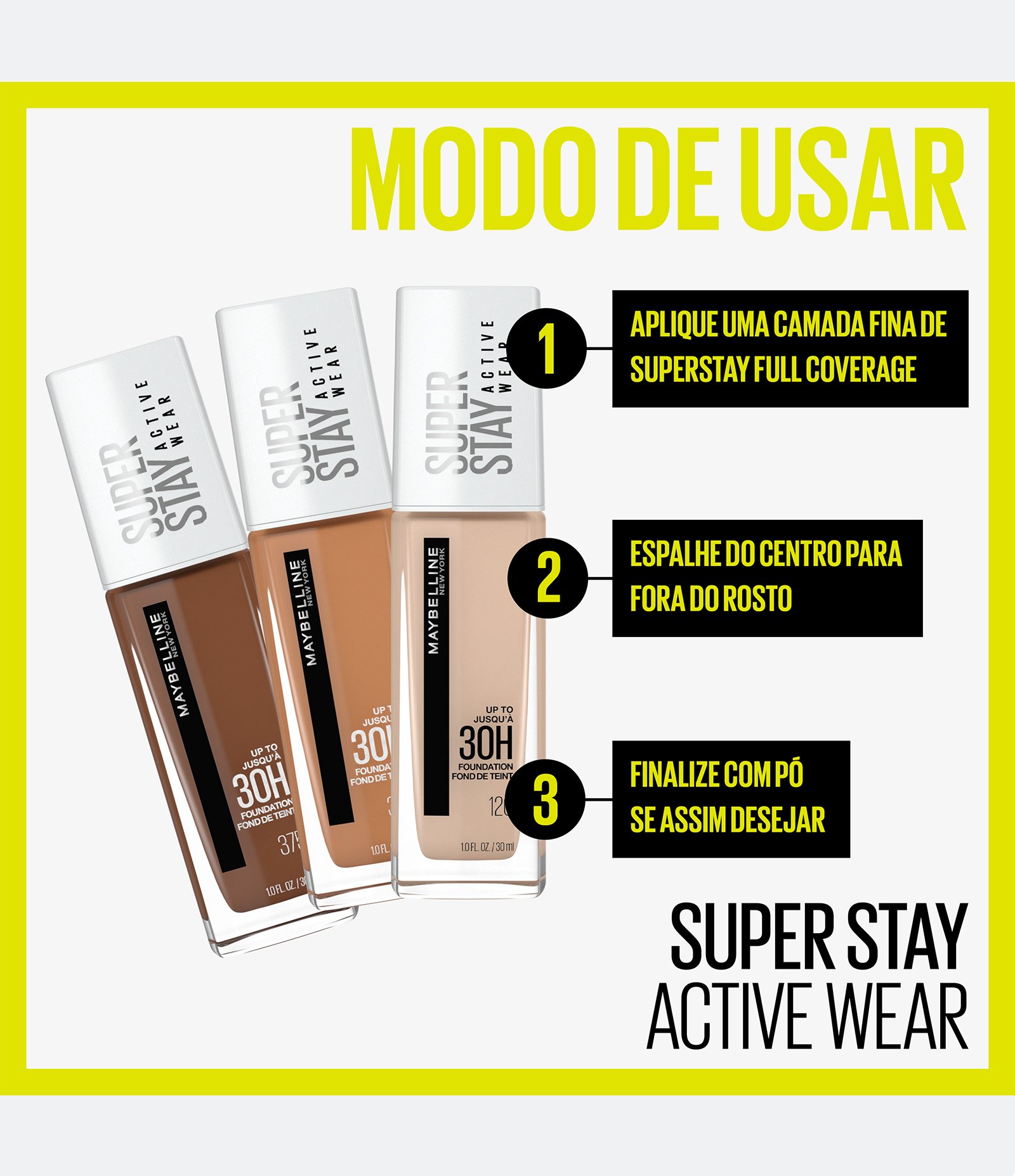 Base Longa Duração Maybelline Superstay Full Coverage 30ml 360 Mocha 6