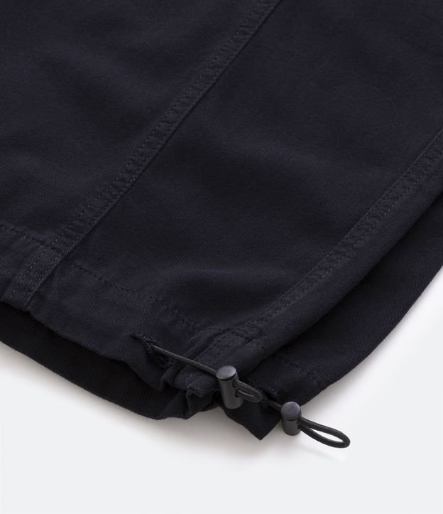 Calça Parachute Jeans com Bolsos Cargo Curve & Plus Size Preto 10