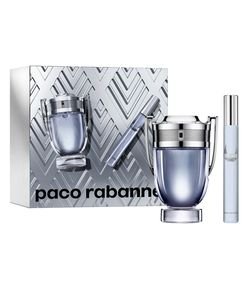Kit Perfume Paco Rabanne Invictus Eau de Toilette Masculino 50ml + Perfume de Bolsa 10ml