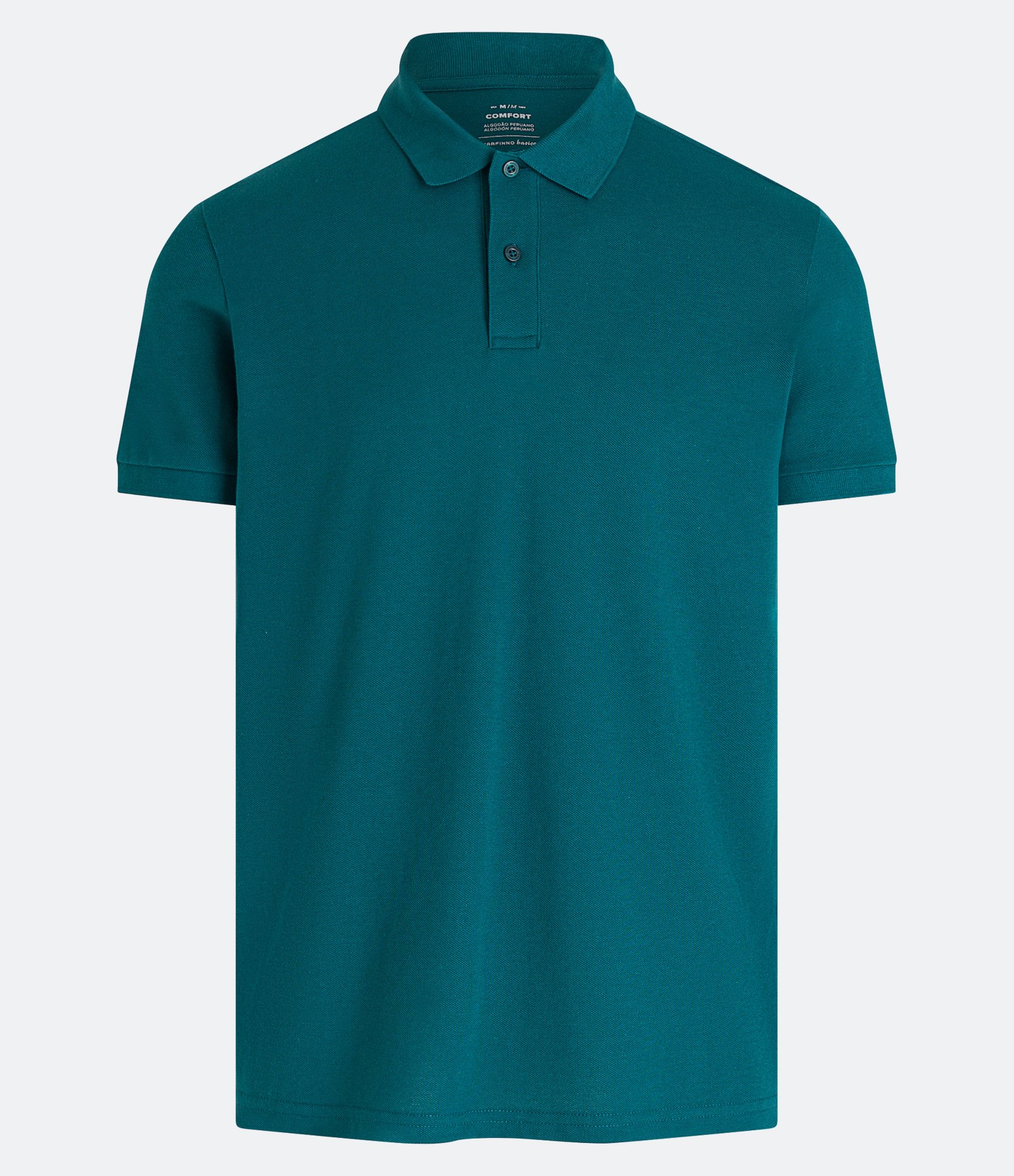 Camiseta Polo Comfort em Algodão Peruano Verde 1