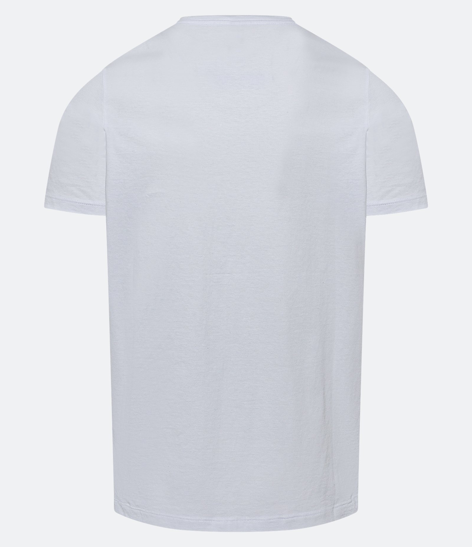 Camiseta Slim em Algodão Peruano com Gola V Branco 5