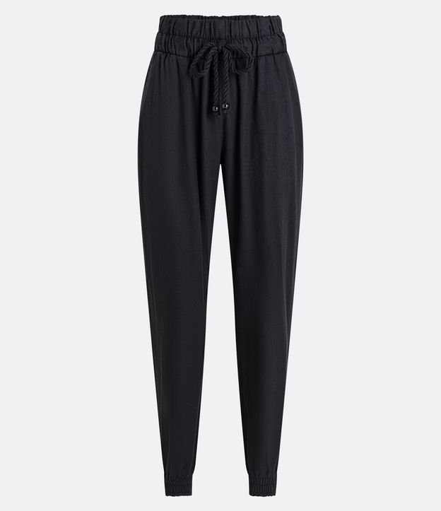 Calça Jogger Jeans com Amarração