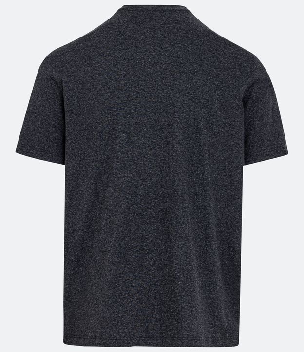 Remera Regular en Media Malla con Estampado Oso Golden State Negro 6