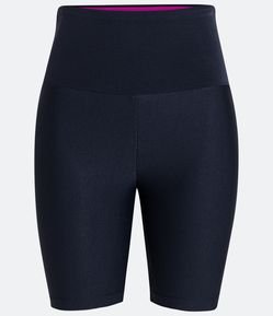 Bermuda Esportiva em Poliamida com Cós Interno Contrastante