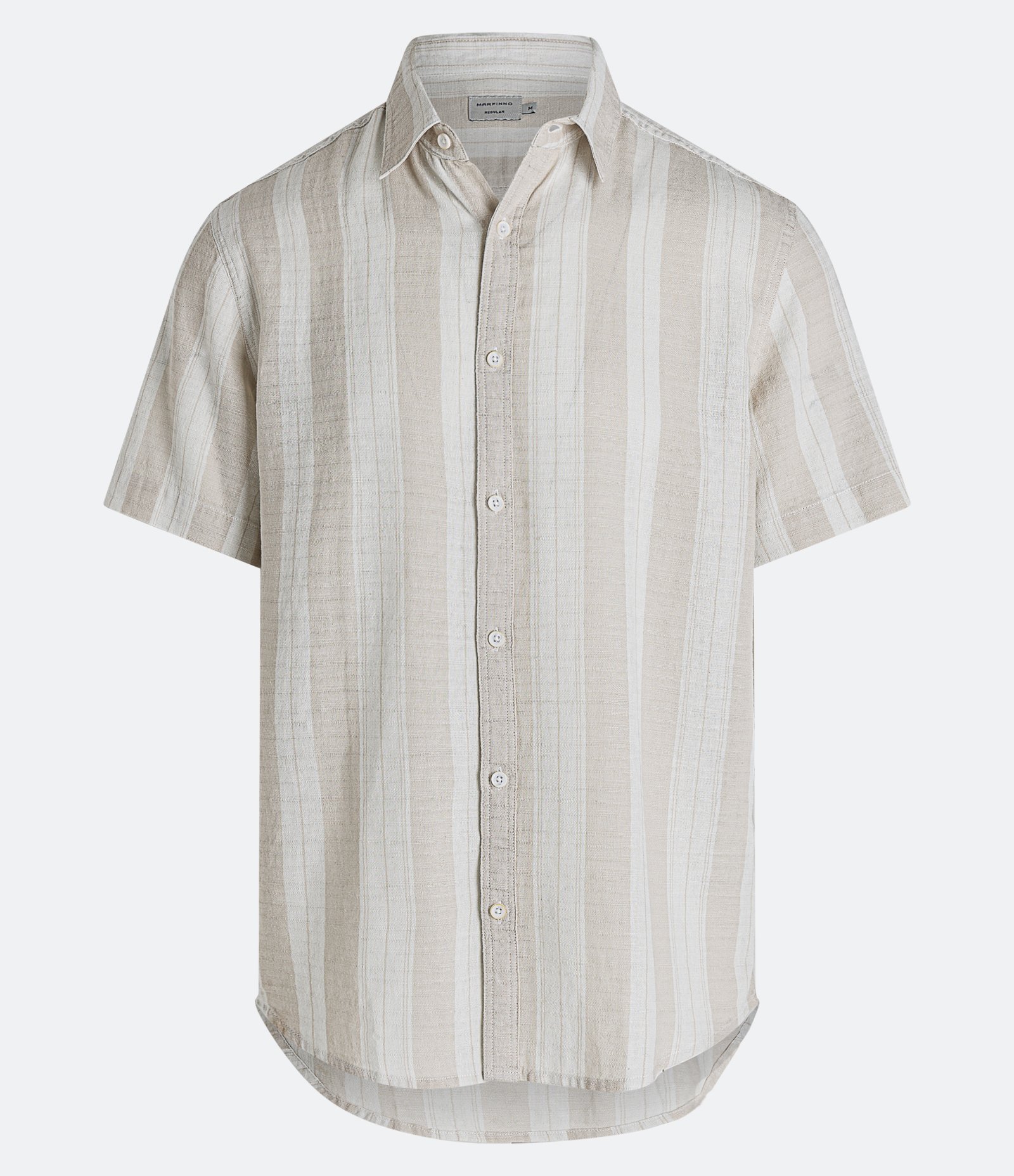 Camisa Comfort em Linho com Estampa de Listras 6