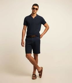 Bermuda Slim em Sarja com Elastano