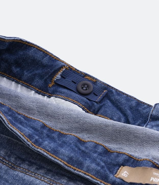 Calça Flare Jeans com Aviamento de Coração Curve & Plus Size Azul 9