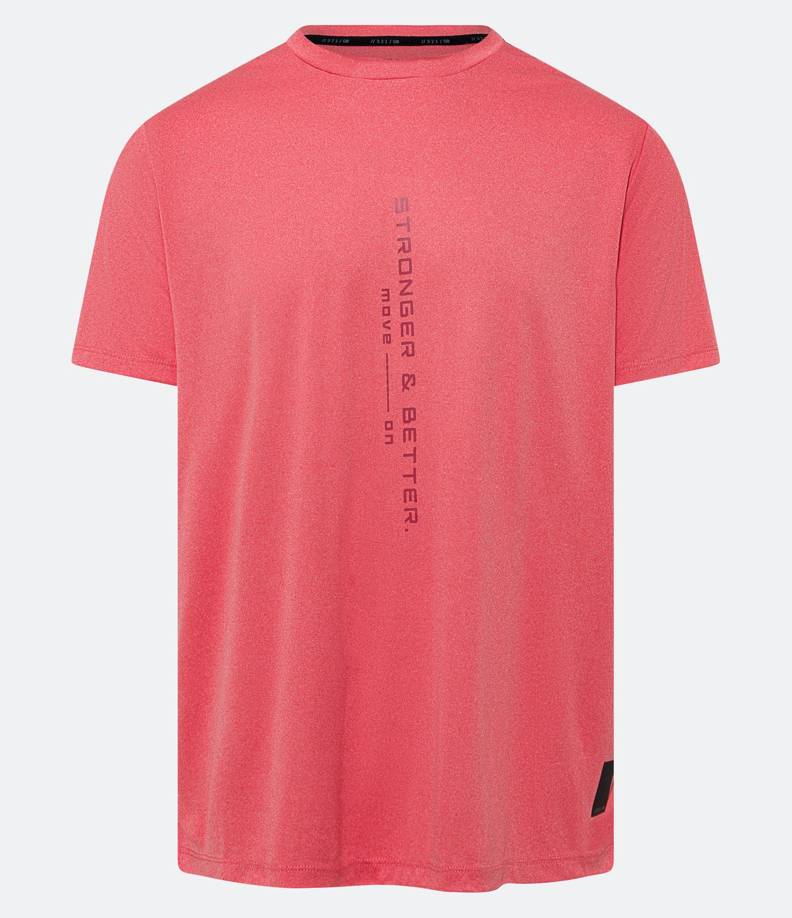 Camiseta Esportiva Tecnologia Dry com Lettering Refletivo Stronger & Better Vermelho 6