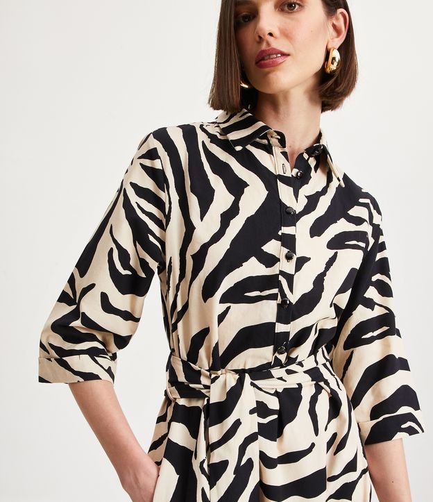 Vestido animal print online cebra