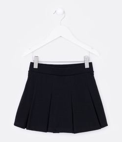 Short Pollera Infantil en Cotton con Pliegas - Talle 5 a 14 años