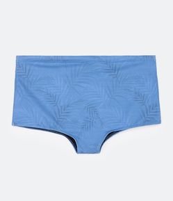 Sunga com Cordão e Estampa de Folhagem