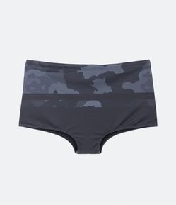 Sunga Boxer com Cordão e Estampa Camuflada