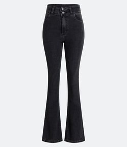 Calça Flare Jeans com Push Up