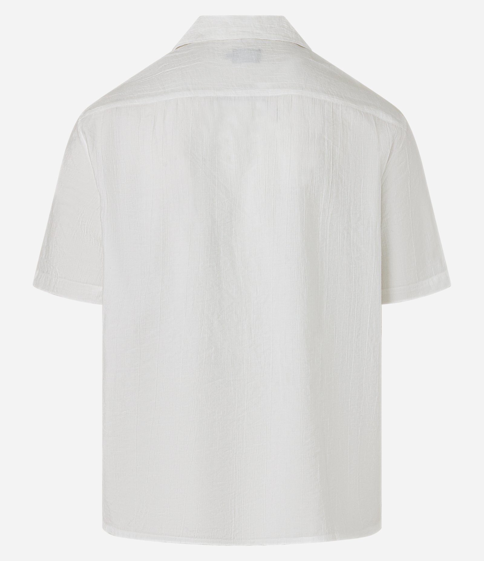 Camisa Boxy Texturizada com Gola Bowling Off White 7
