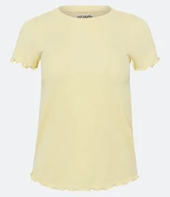 Blusa de Pijama em Ribana com Babadinhos