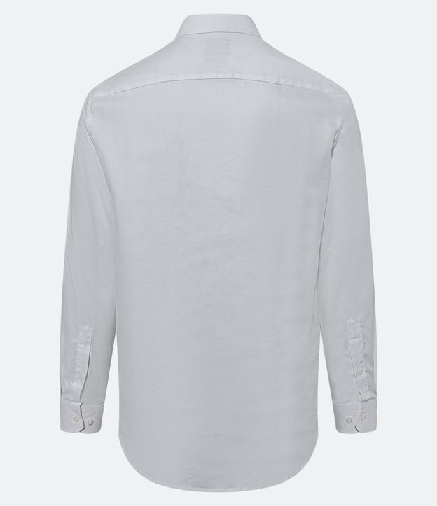 Camisa Social Manga Larga con Textura Maquinetada Blanco 7