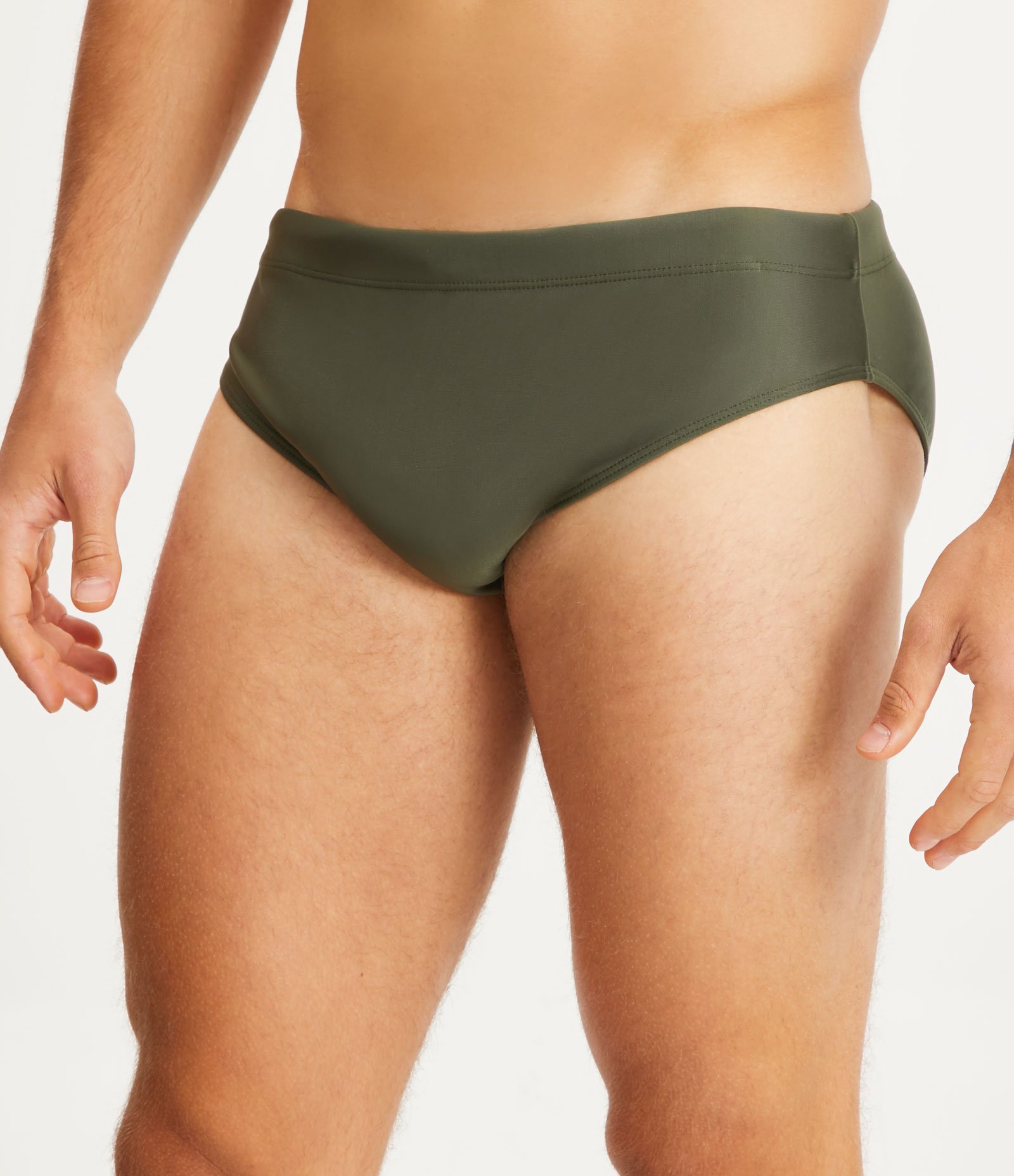 Sunga Slim em Poliamida com Cordão Interno Verde Escuro 2