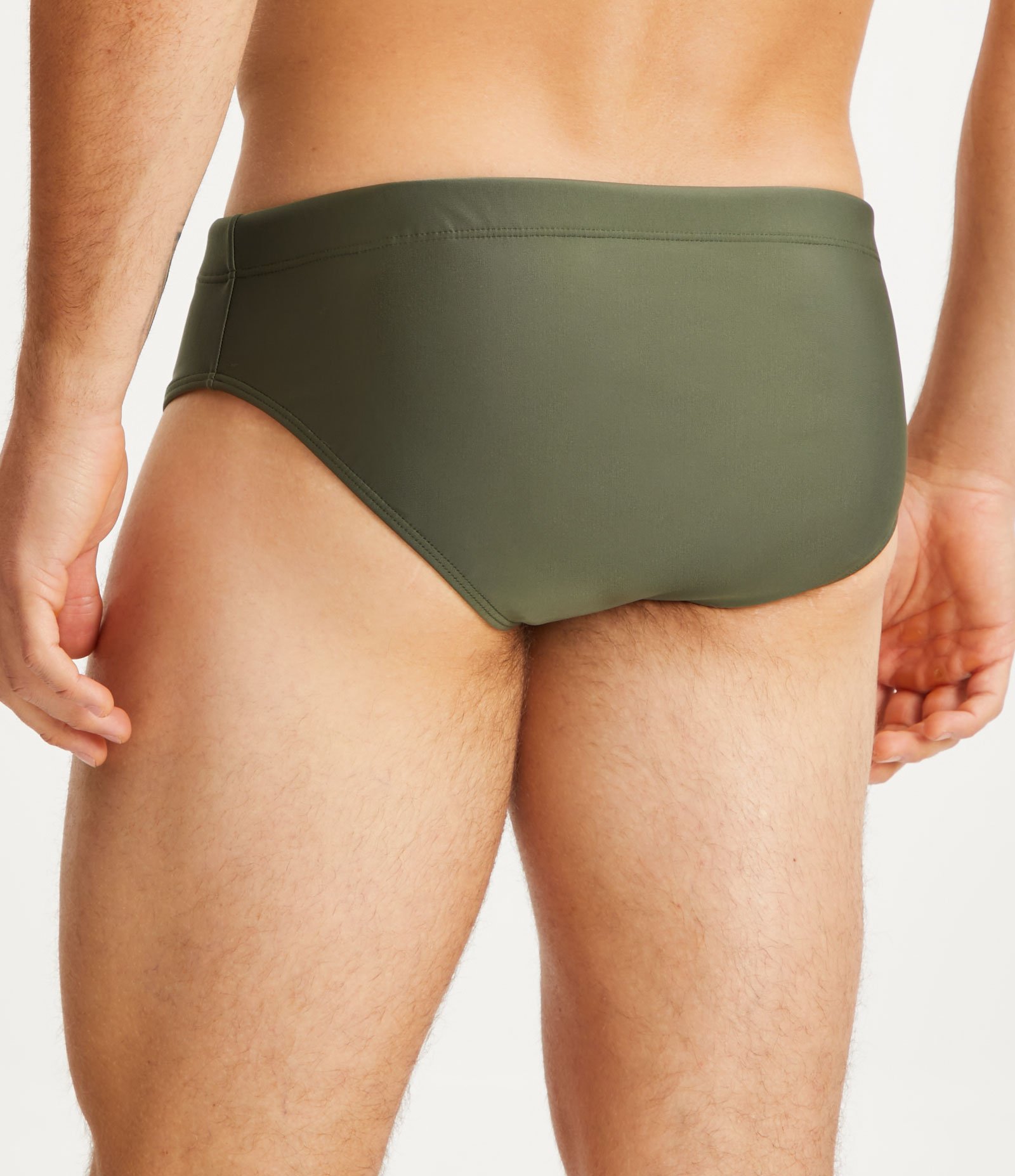 Sunga Slim em Poliamida com Cordão Interno Verde Escuro 3