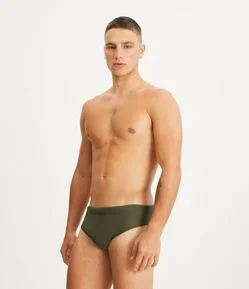 Sunga Slim em Poliamida com Cordão Interno