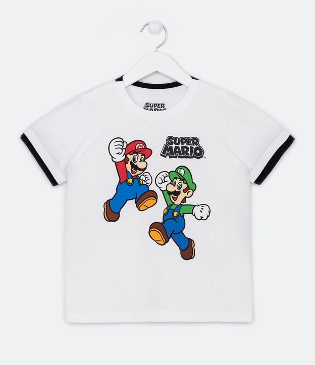 Camiseta Super Mario Bros manga curta preta, Nintendo