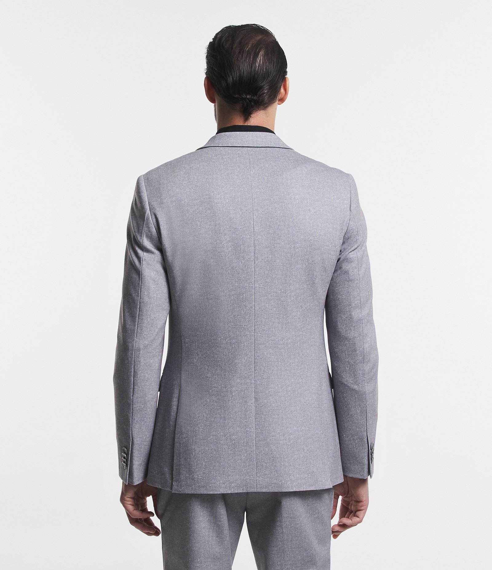 Paletó Super Slim Performance com Bolsos Cinza 4