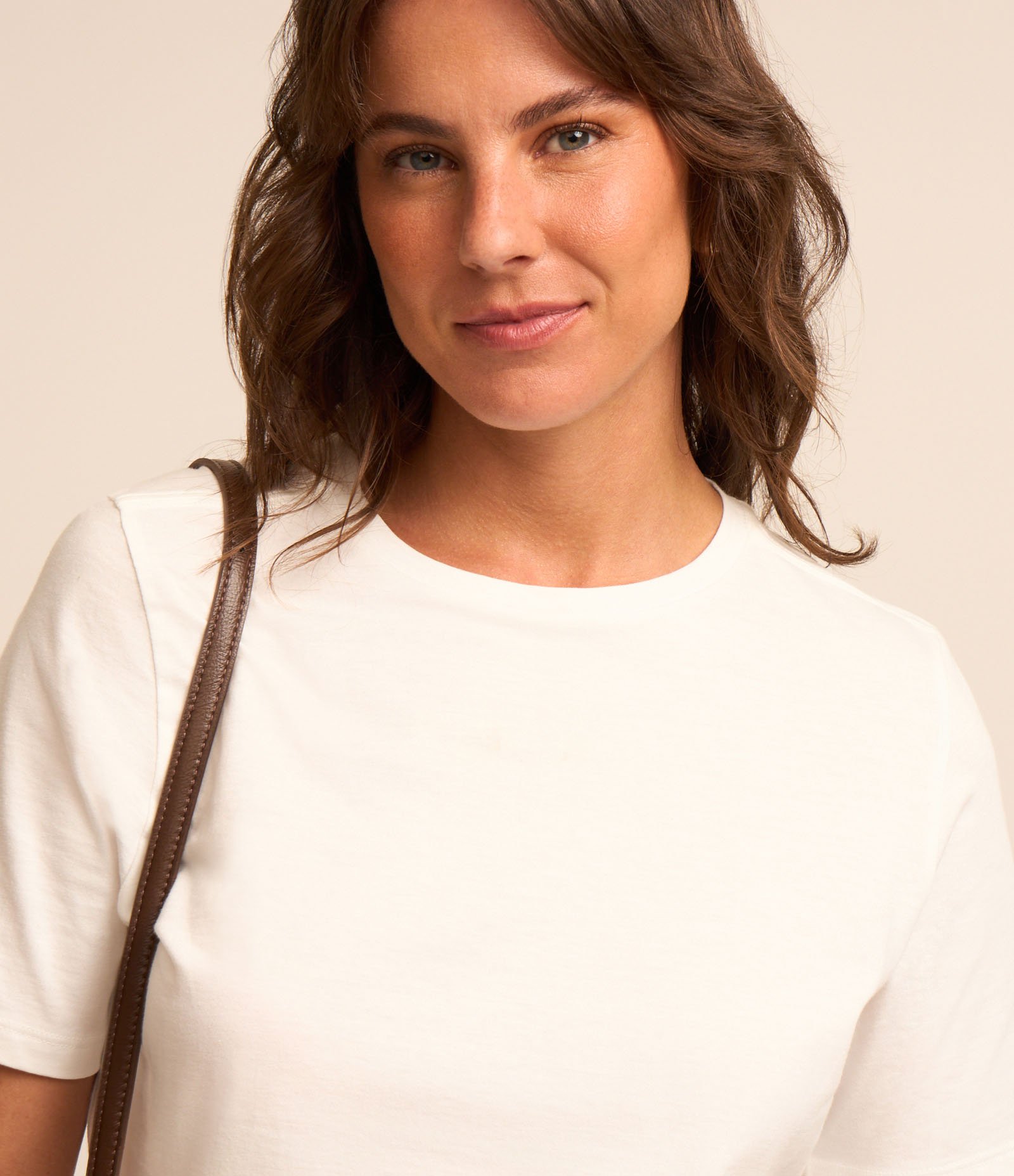 Camiseta Básica em Algodão Peruano com Manga Curta Branco 3