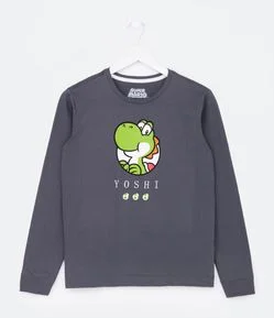 Camiseta Infantil com Estampa Yoshi Nintendo - 5 ao 14