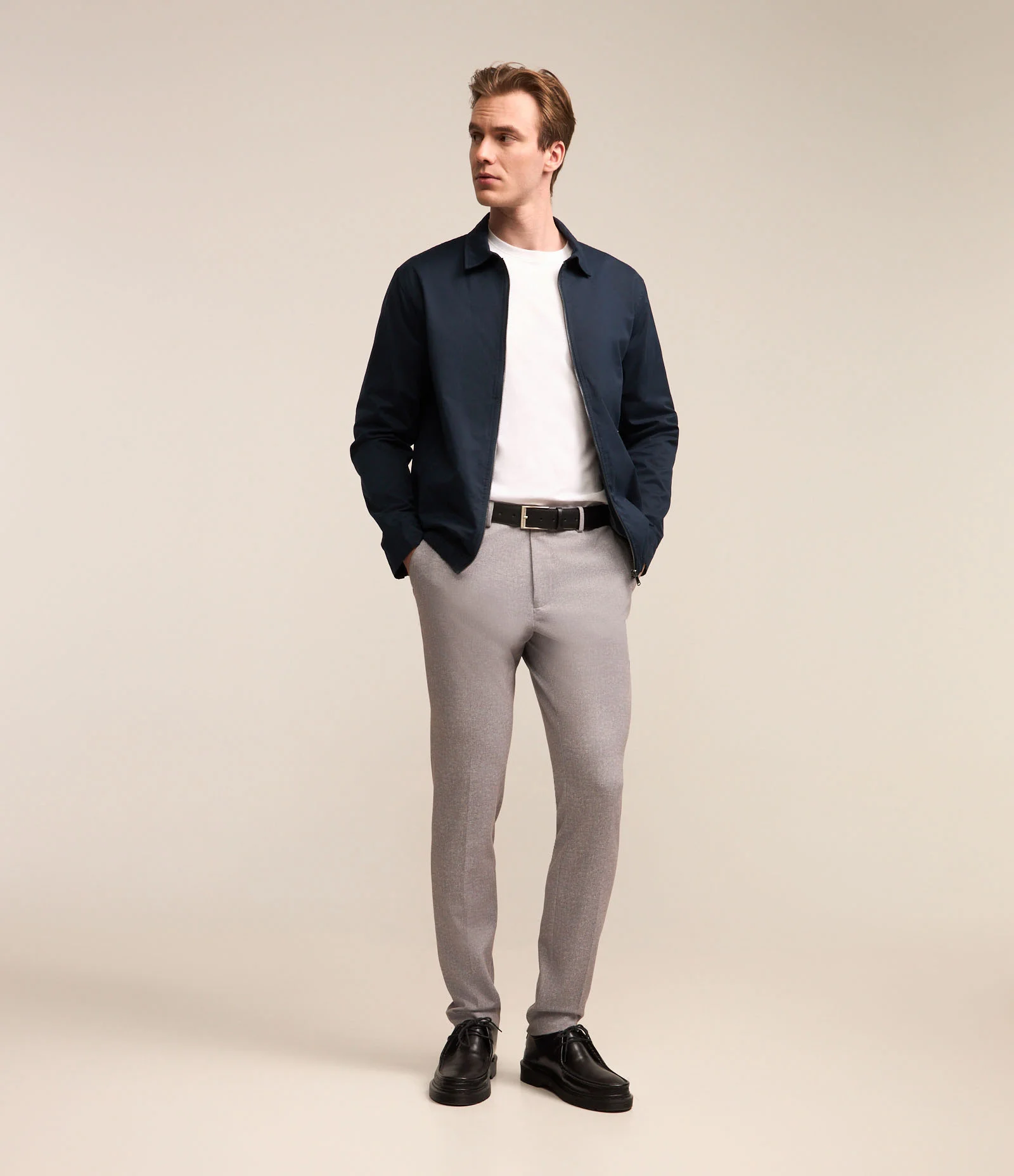 Calça Super Slim Performance Cinza Claro 1