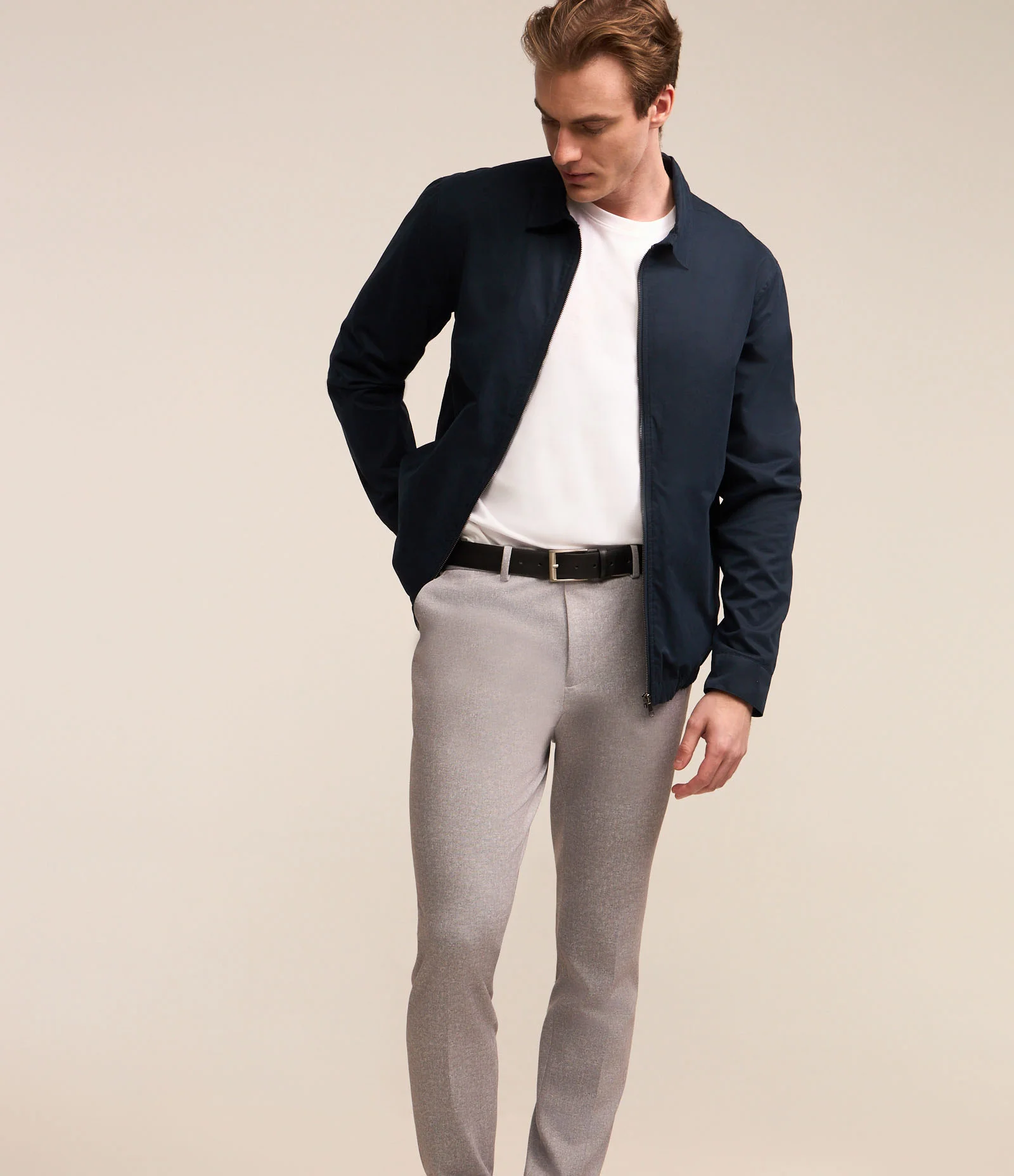 Calça Super Slim Performance Cinza Claro 2