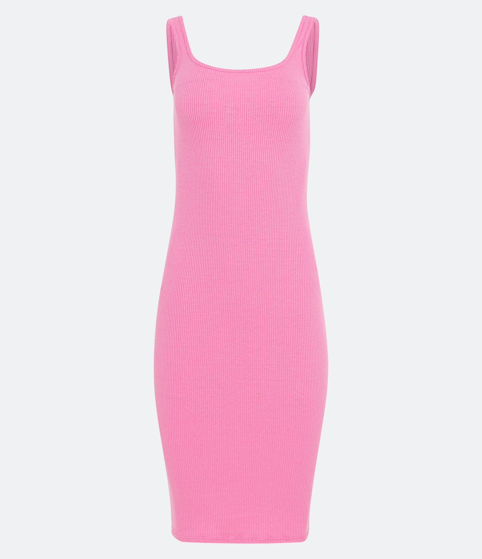 Vestido Midi Básico com Decote Quadrado 5