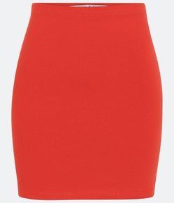 Saia Curta em Cotton com Elástico no Cós